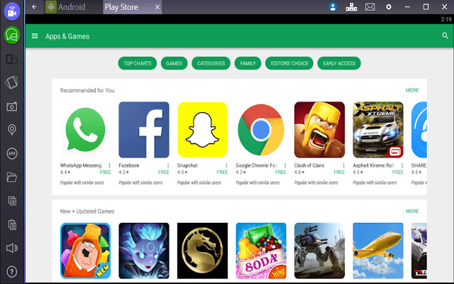 Play Store For PC [Guid]  from Chrome web store to be run with OffiDocs Chromium online
